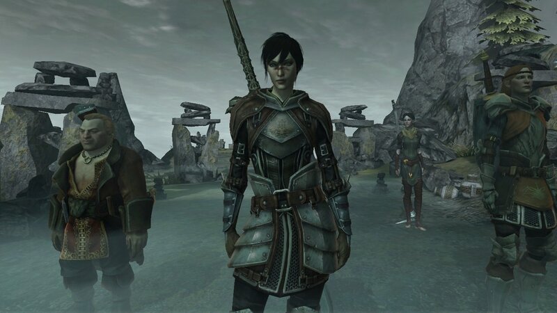 armor-clad warriors in ruins
