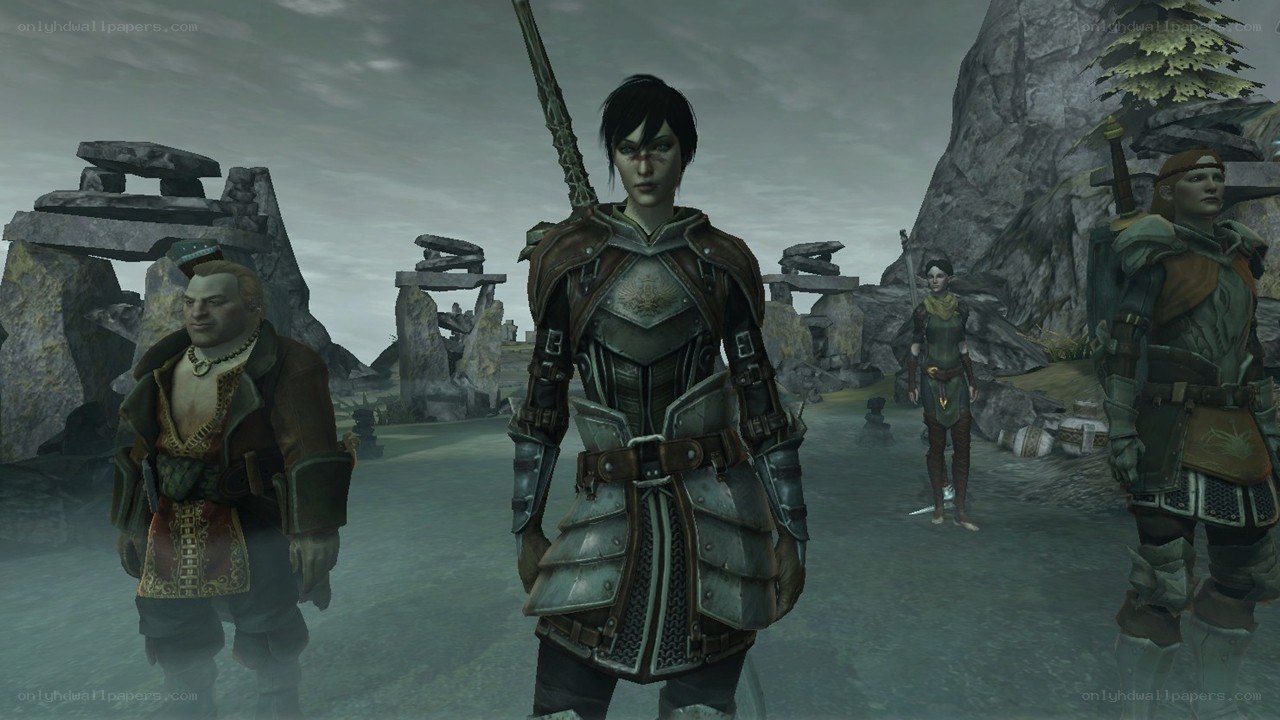 armor-clad warriors in ruins