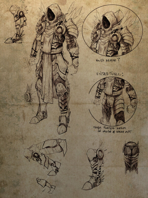 armor concept art sketch