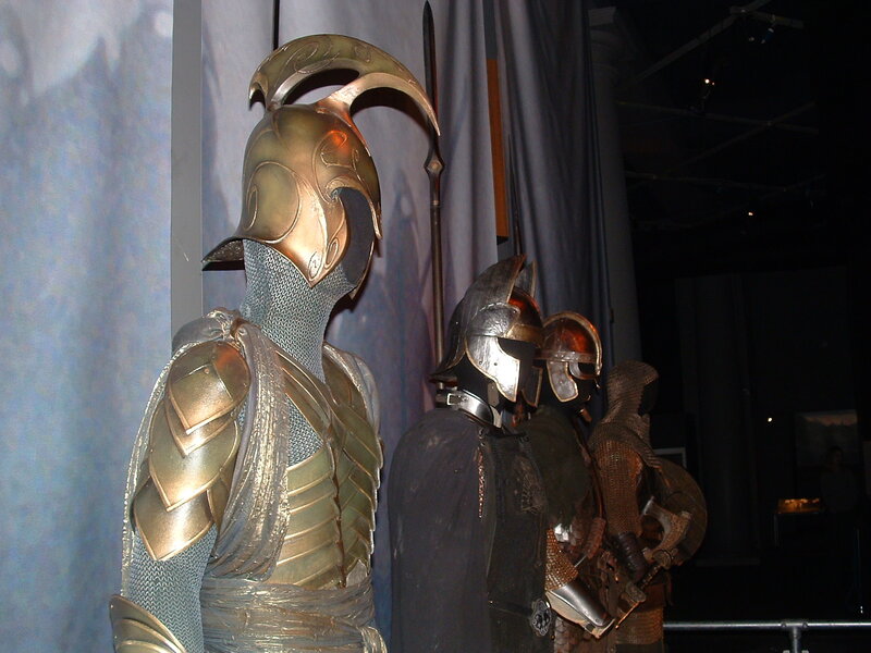 armor display from a fantasy film