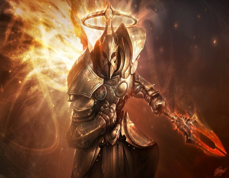 Armored Angel Warrior — Gold