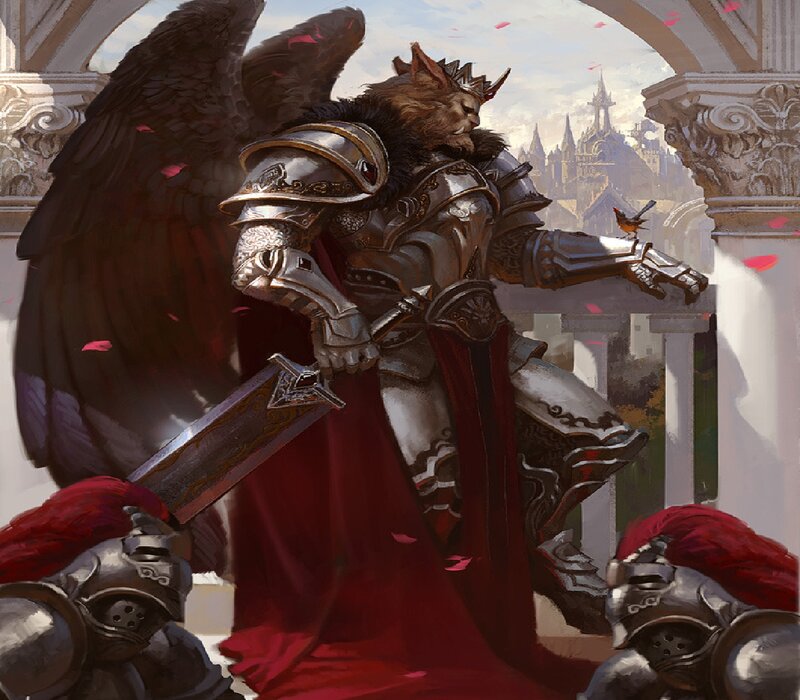 Armored Angel Warrior — Silver, Dramatic, Afternoon