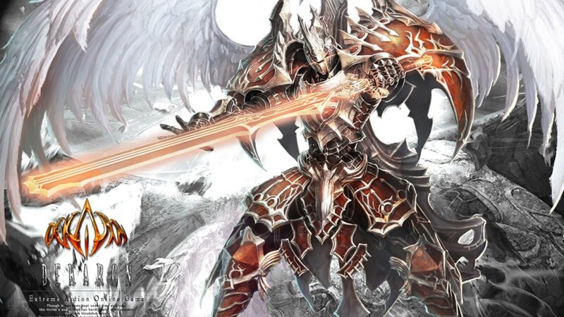Armored Angel Warrior — White, Dramatic, Digital Art
