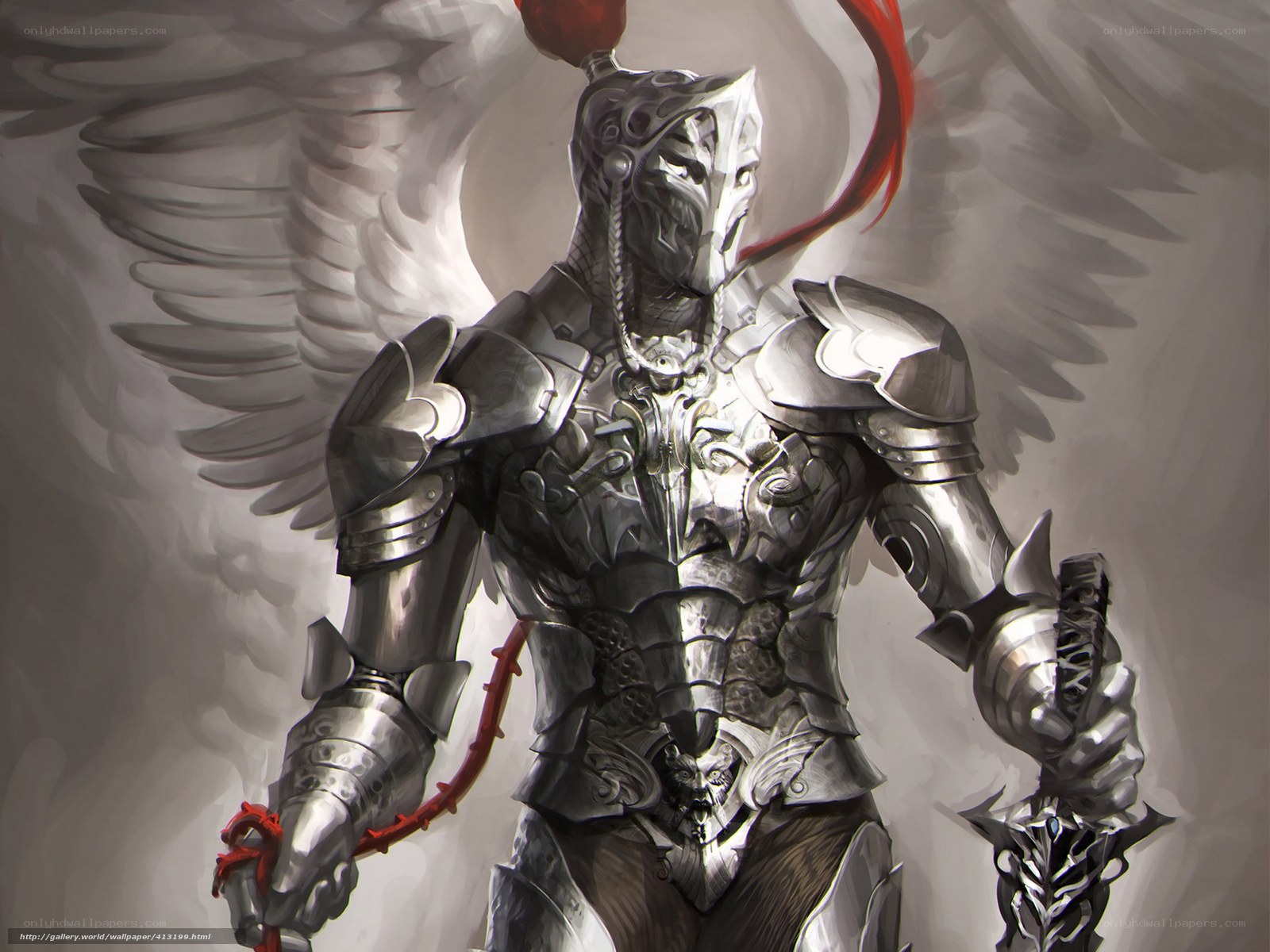 armored angel warrior