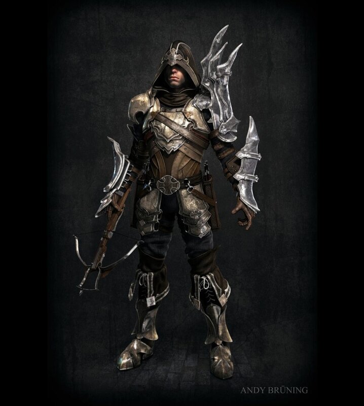 armored archer character