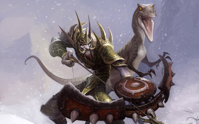 Armored Archer on Dinosaur