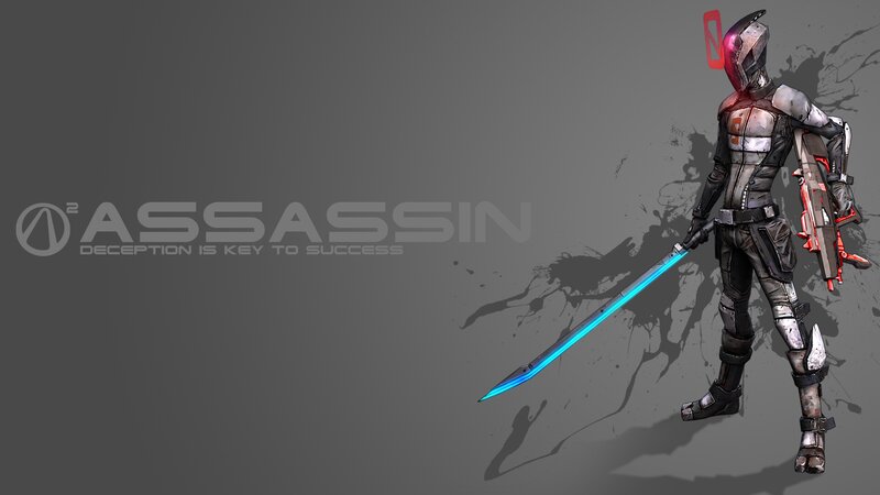 Armored Assassin with Sword — Gray