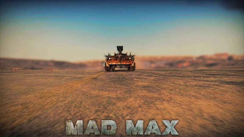 Armored Car in Desert — Brown