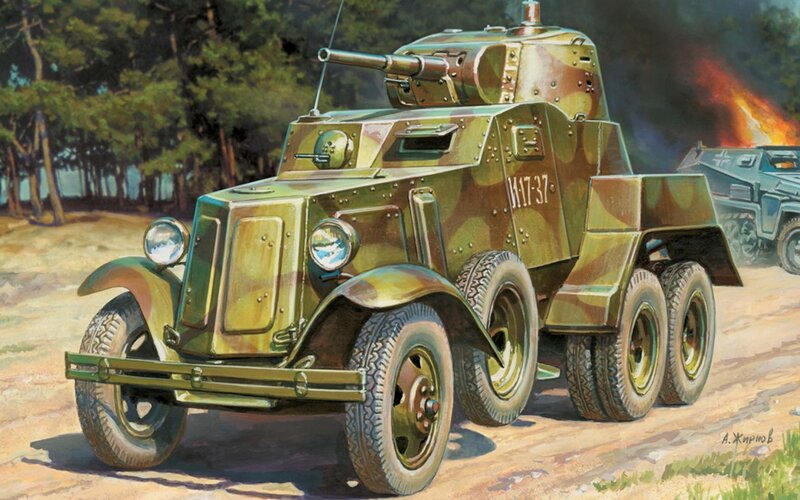 Armored Car in Forest