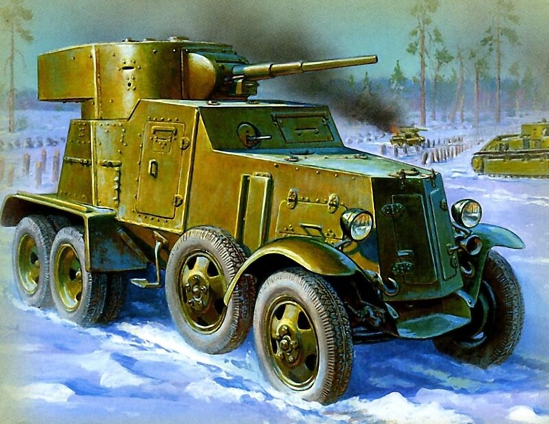 Armored Car in Snow