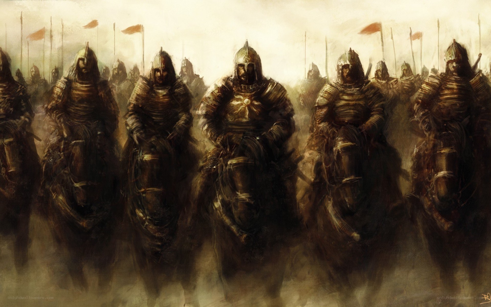 armored cavalry charge