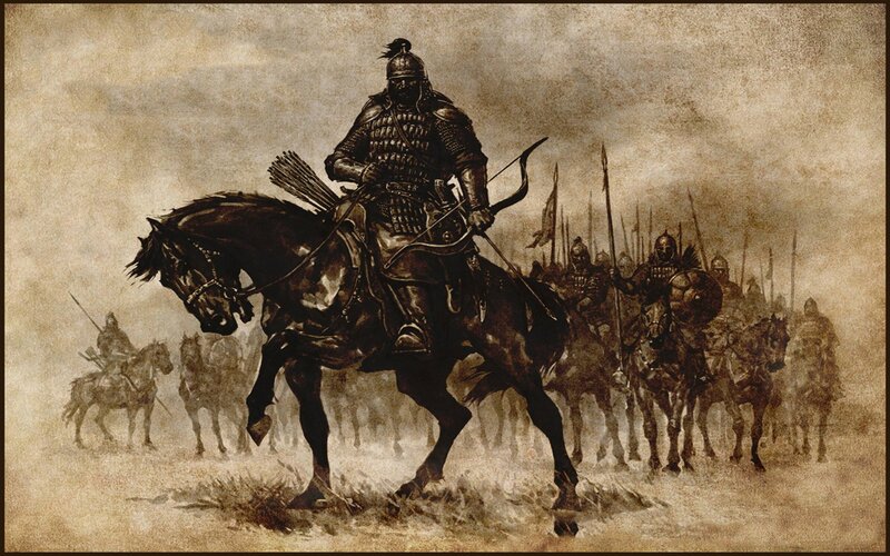 Armored Cavalry on Horseback — Brown