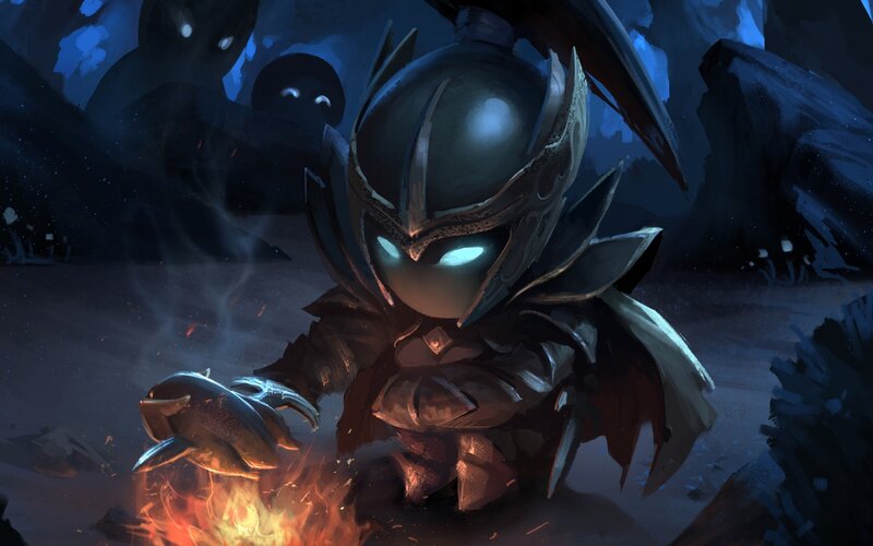 Armored Character by Fire
