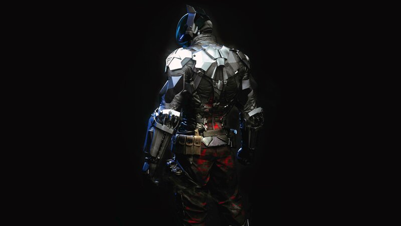 Armored Character from Behind — Black