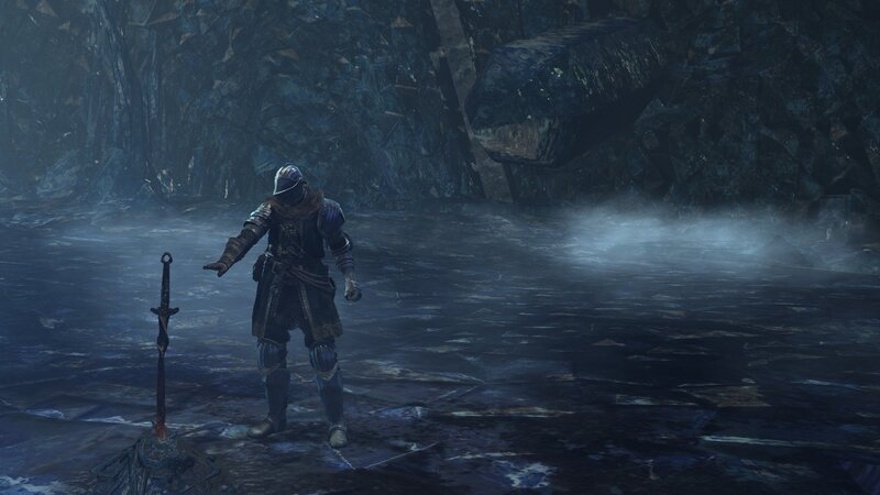 Armored Character in Cave
