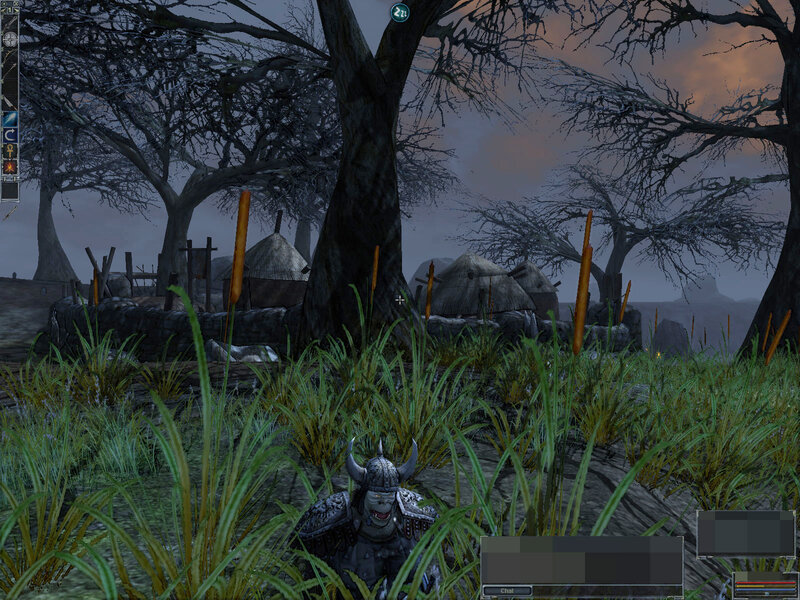 Armored Character in Grass