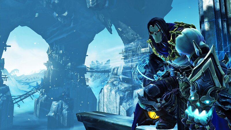 Armored Character in Ice Cave