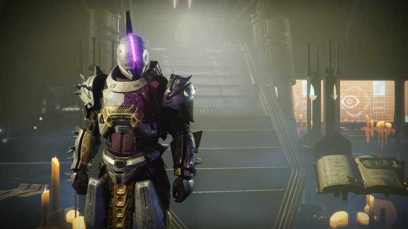 Armored Character in Room — Purple