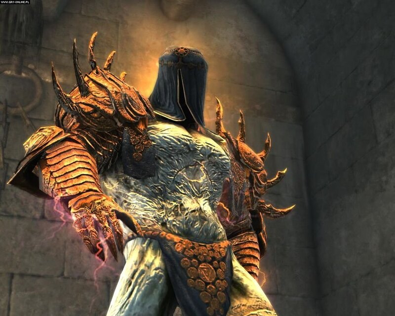 armored character in stone corridor