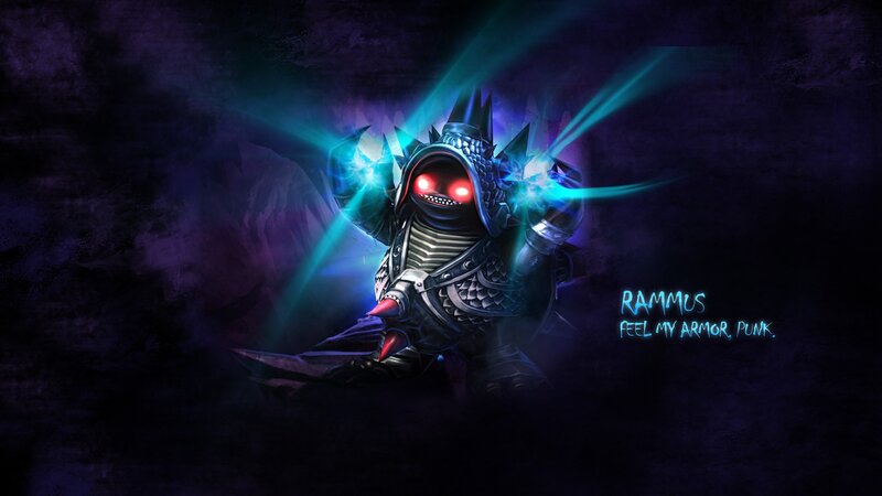 Armored Character with Glowing Eyes — Purple