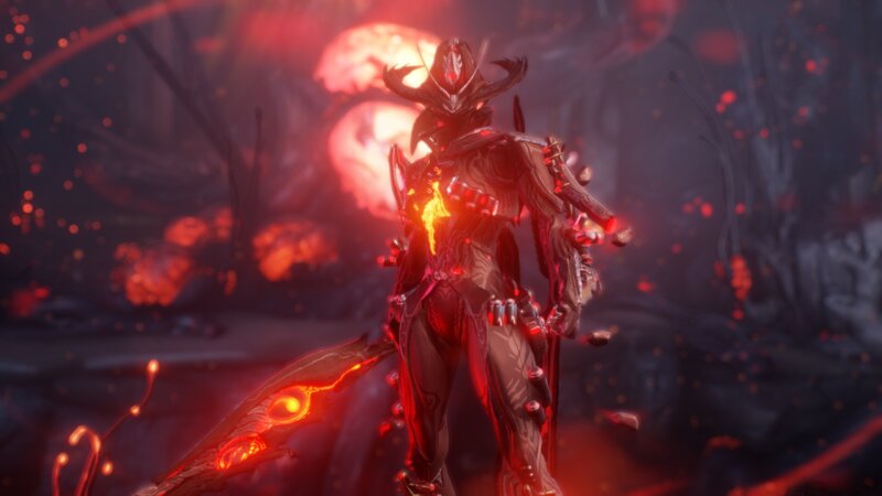 Armored Character with Glowing Weapon