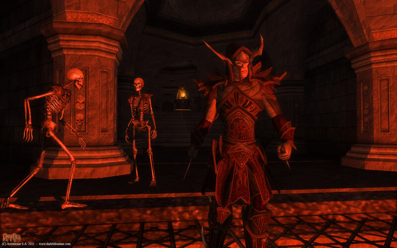 Armored Character with Skeletons