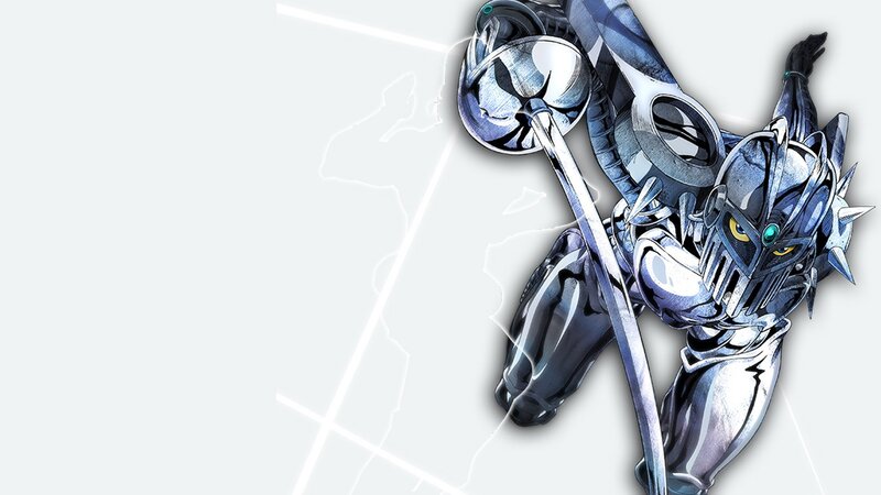 Armored Character with Sword — Blue, Dramatic
