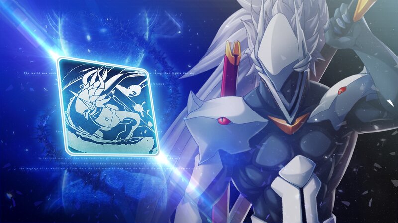 Armored Character with Sword — Blue