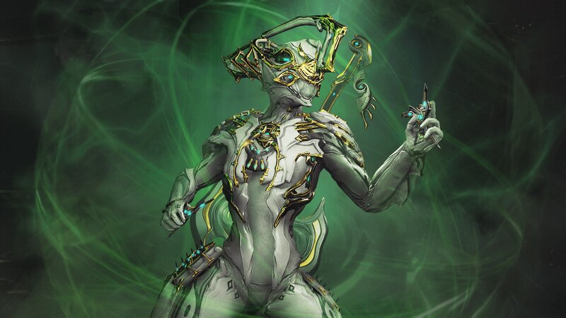 Armored Character with Weapon — Green