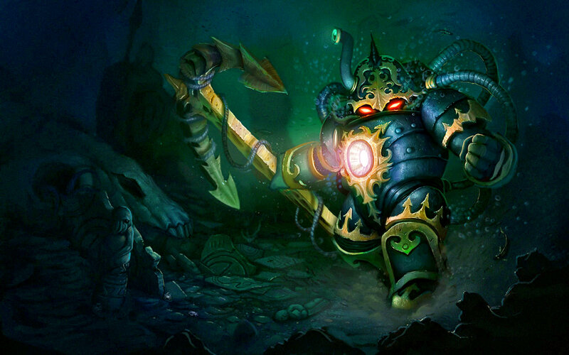 Armored Creature Underwater