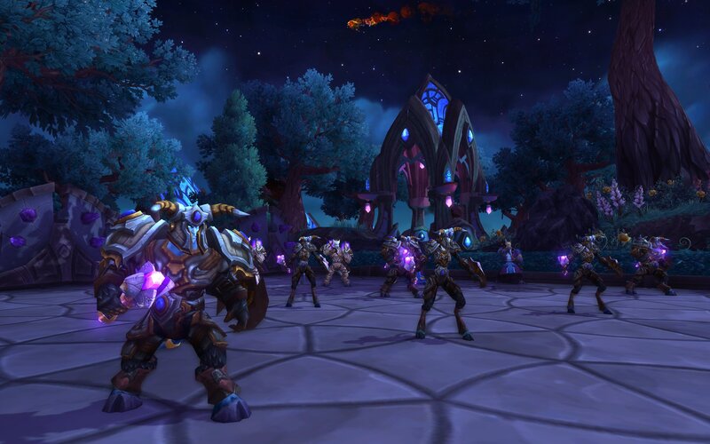 Armored Creatures in Courtyard