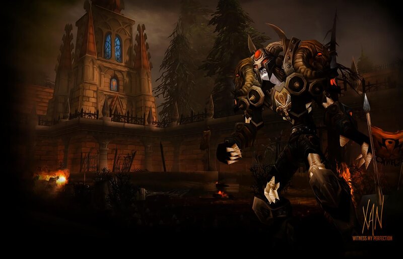 Armored Demon Warrior — Black, Dark, Dramatic, Night