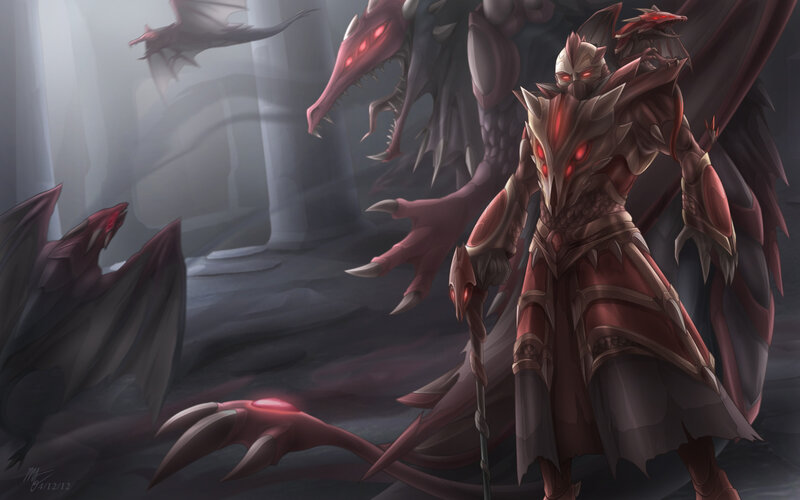 Armored Dragon Warrior — Red