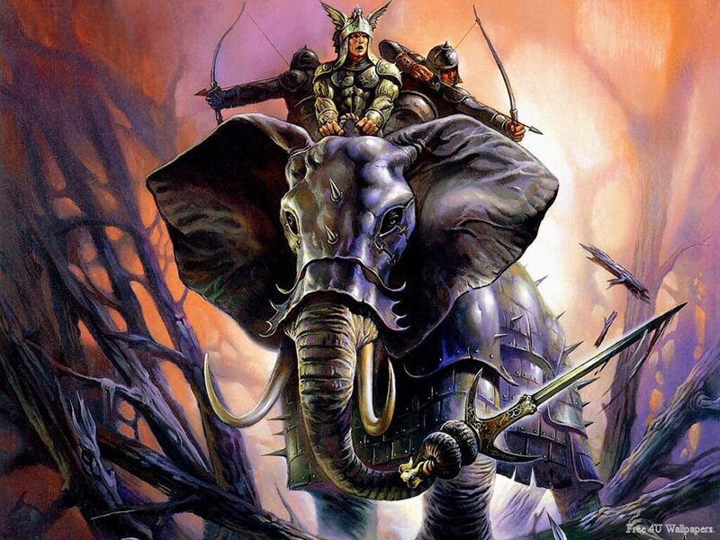 Armored Elephant Warriors — Purple