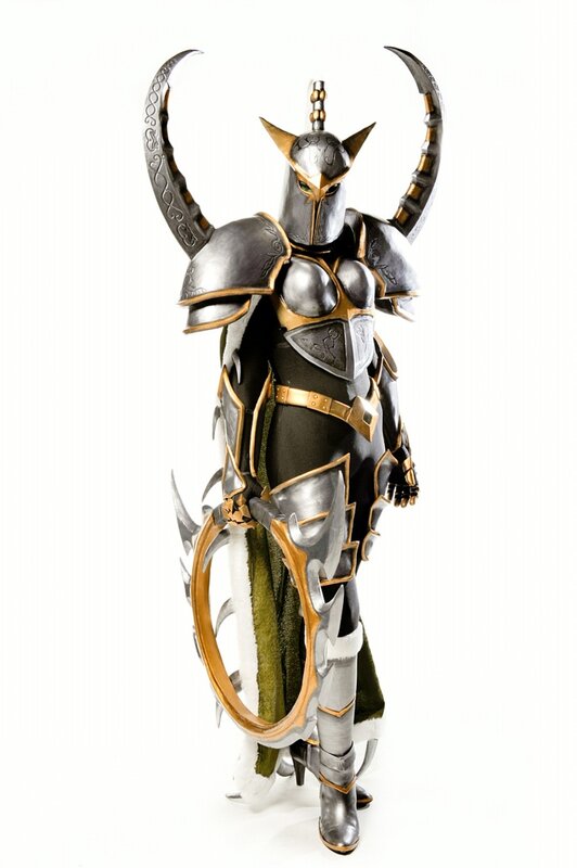 armored fantasy warrior