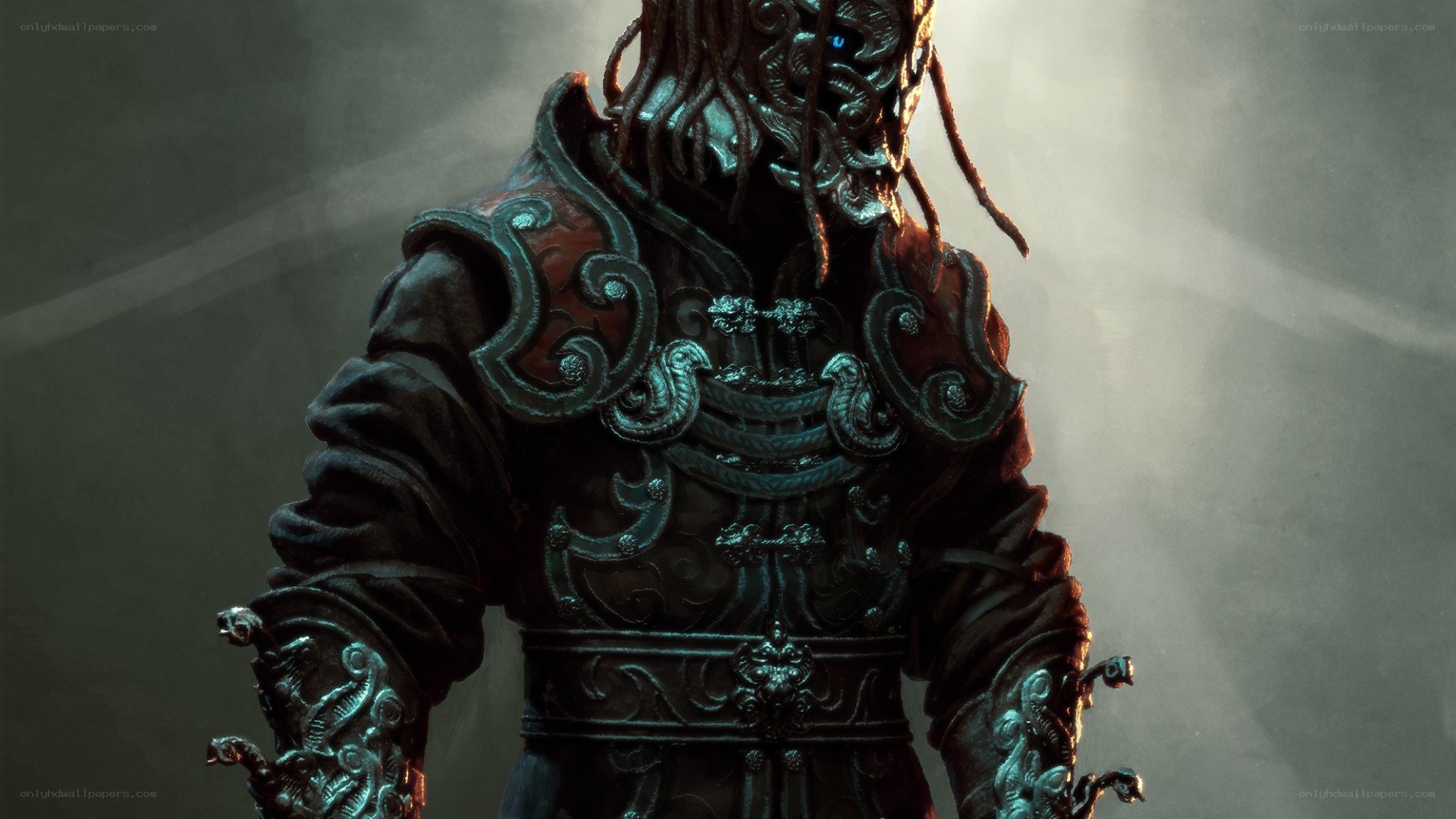 armored fantasy warrior