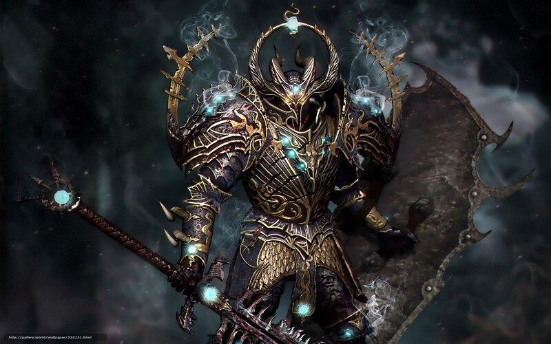 armored fantasy warrior