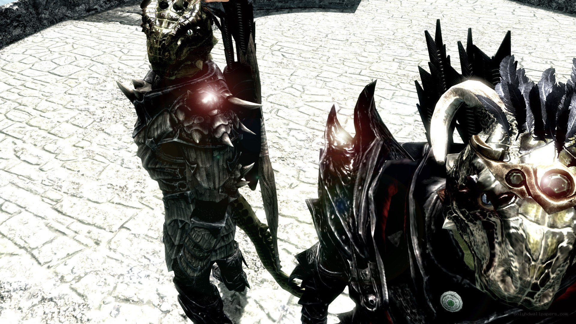 armored fantasy warriors