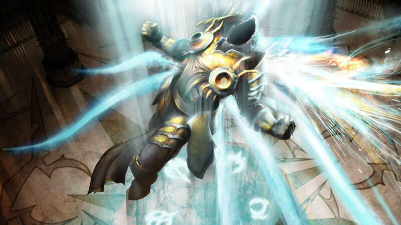 Armored Figure Casting Spell