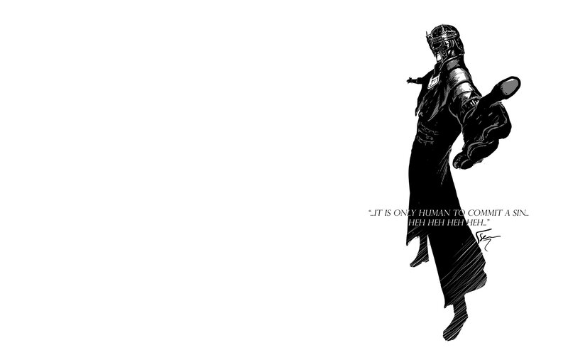 Armored Figure in Black