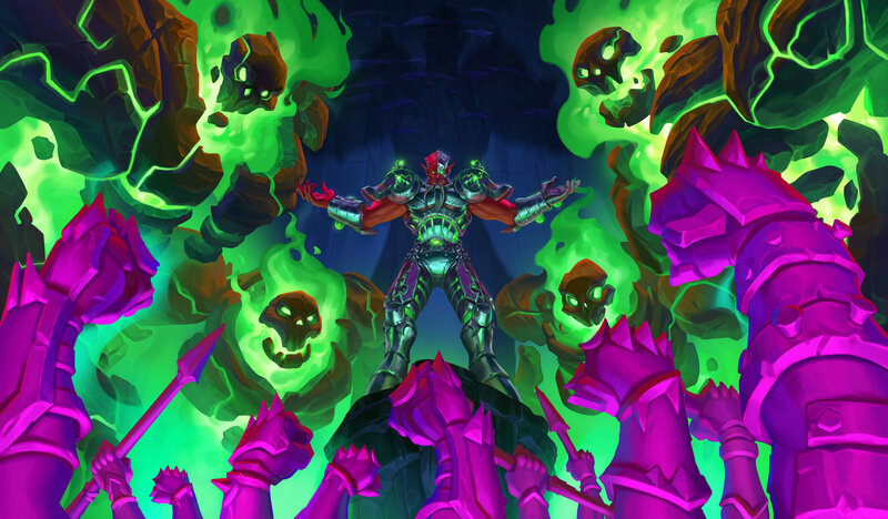 Armored Figure in Cave — Green