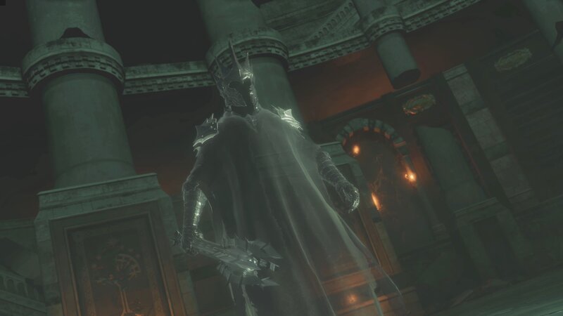 Armored Figure in Cloak