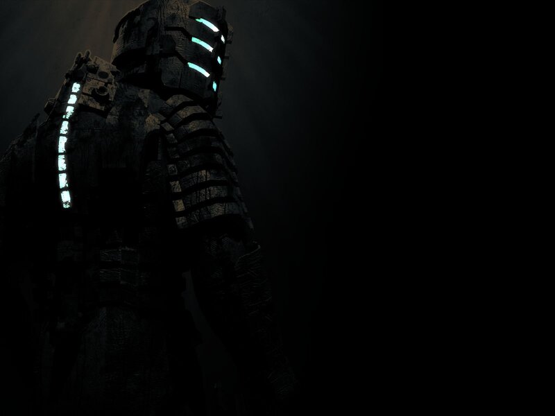 Armored Figure in Dark — Black