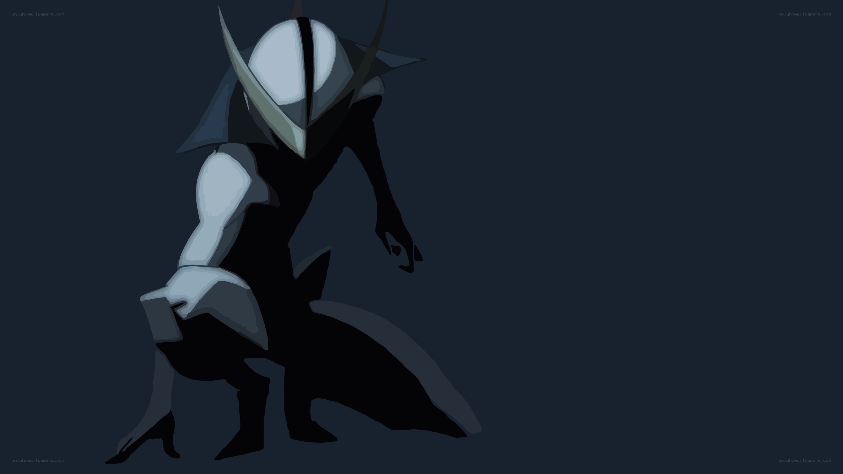 armored figure in dark setting