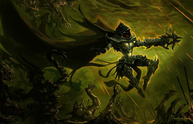 Armored Figure in Green