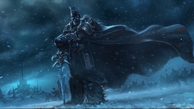 Armored Figure in Snow