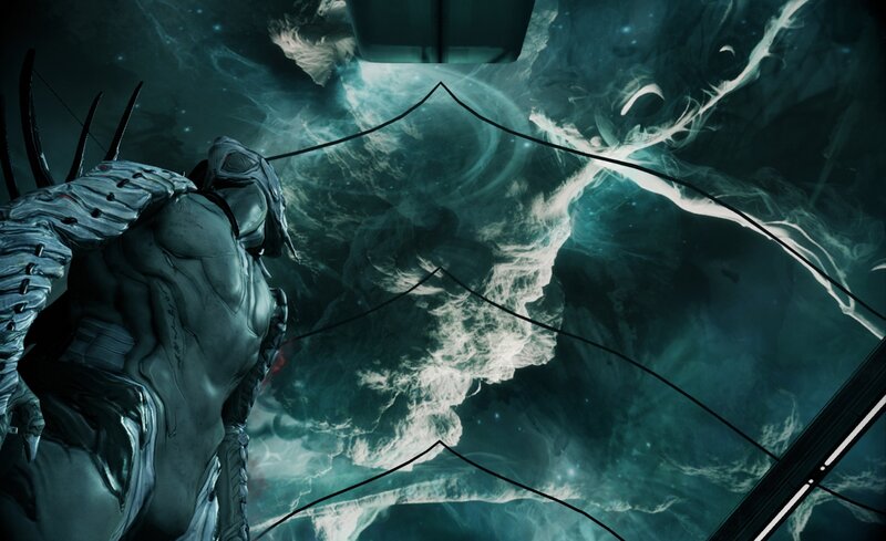 Armored Figure in Space — Teal