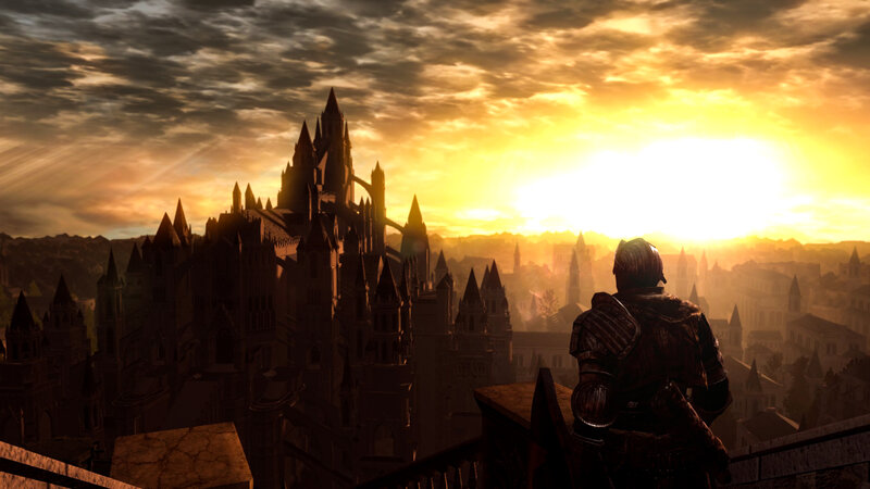 Armored Figure on Balcony