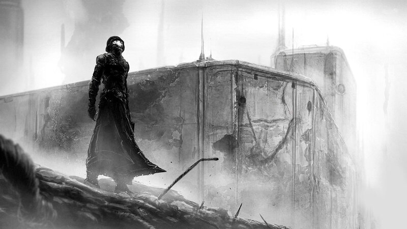 Armored Figure on Ruins