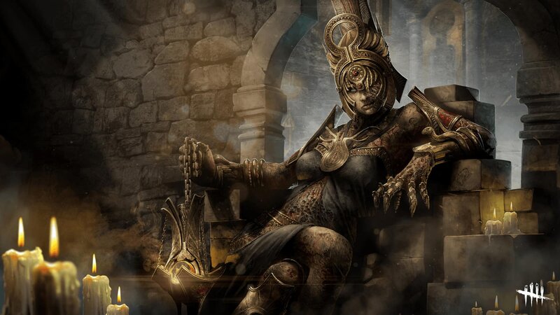 Armored Figure on Throne — Brown, Dramatic